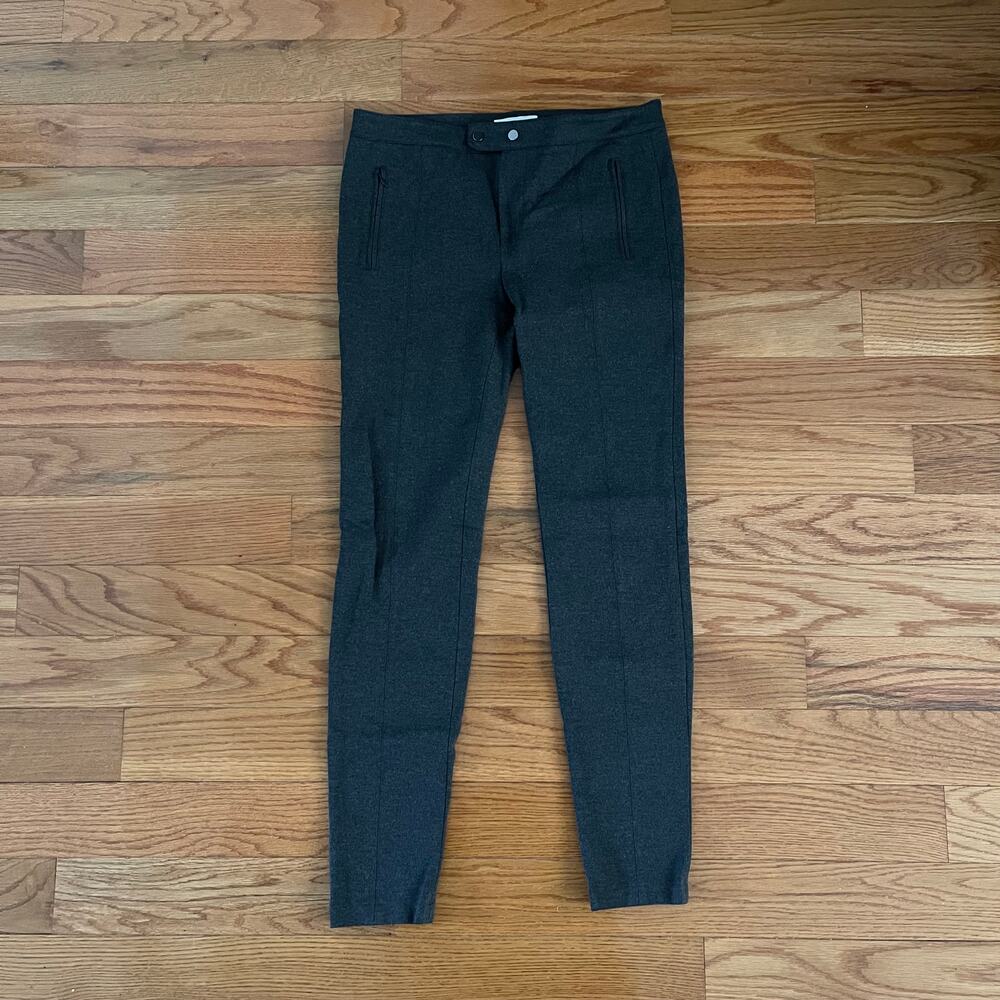 Vince Pants Womens 6 Grey Ponte Skinny Leg Classic Basic Casual Normcore Legging